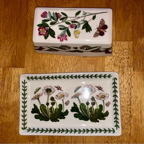 Portmeirion Botanic Garden Butter Dish - Picture 1 of 14